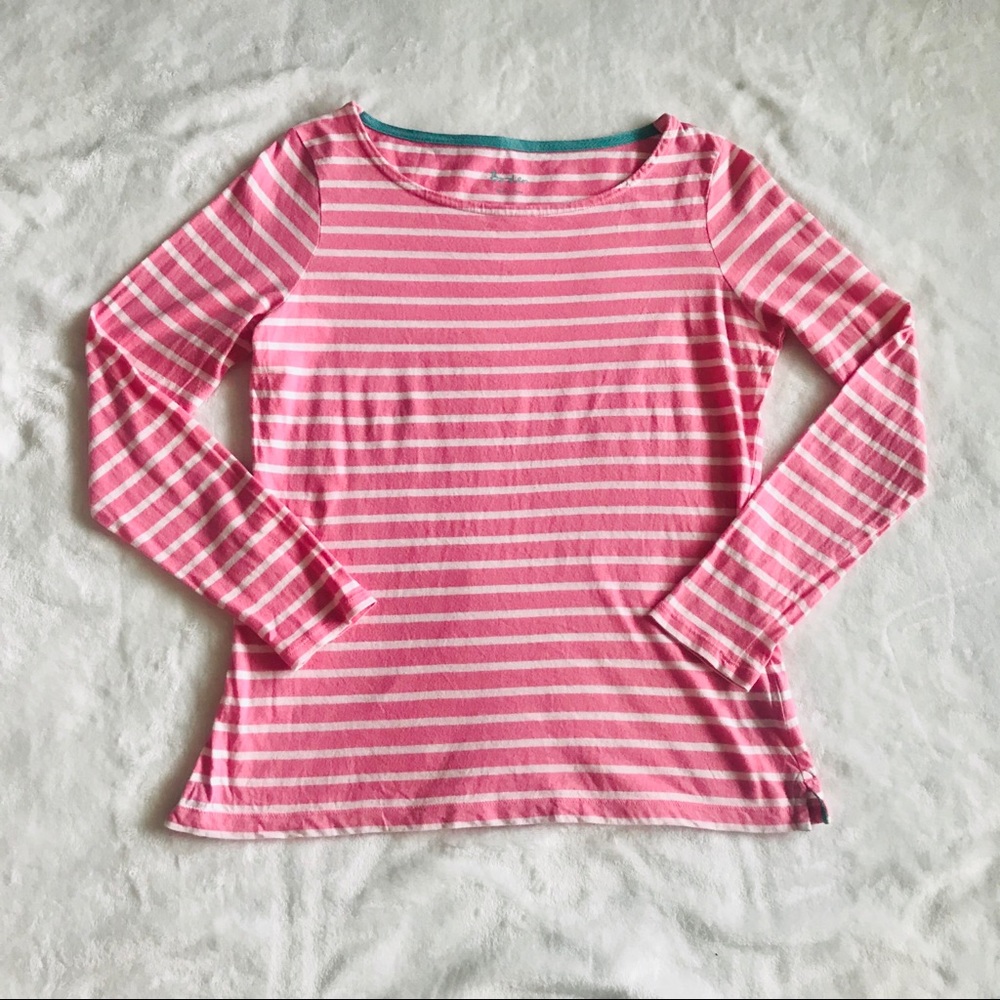 Boden long sleeve striped cotton boating shirt sz6